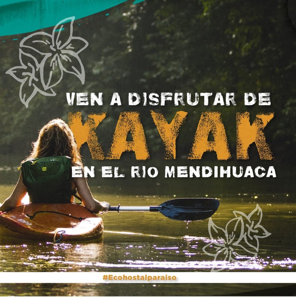 Ven a disfrutar de kayak en el río Mendihuaca